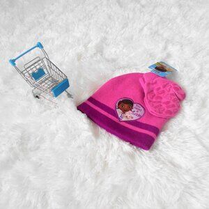 Doc Mcstuffins Hat and Mittens Set Toddler Girls Pink Pet Vet